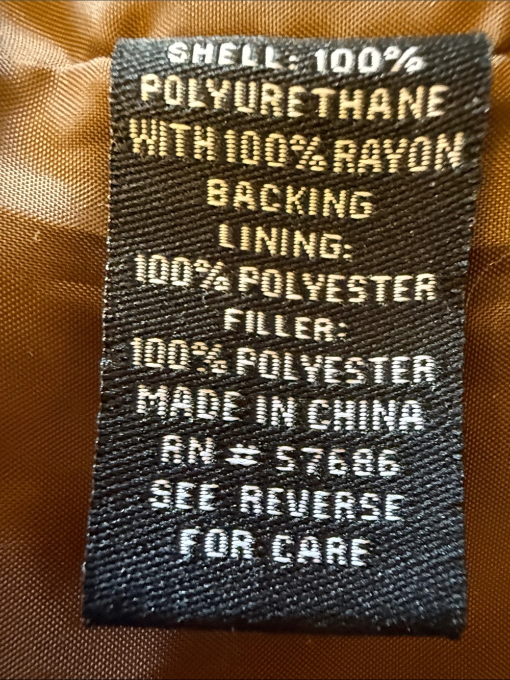 “NEW LOOK” POLYURETHANE.\RAYON\POLYESTER JACKET SIZS S - Picture 9 of 10